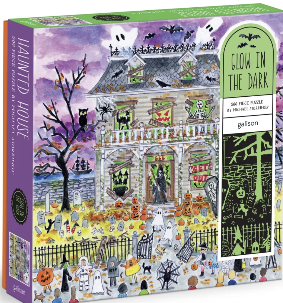 Michael Storrings Haunted House 500 Piece Glow in the Dark