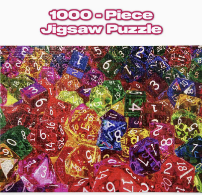 Dice Dice Baby! 1000 Piece Jigsaw Puzzle