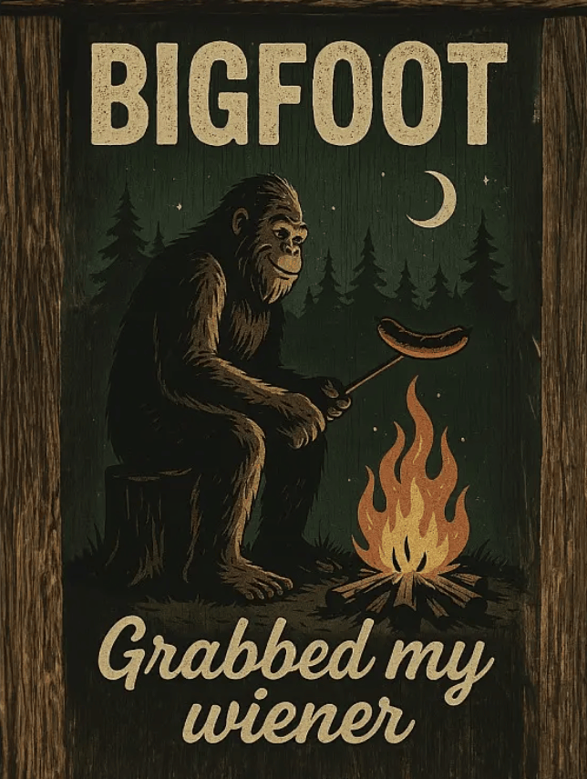 Bigfoot sign (no online sales)