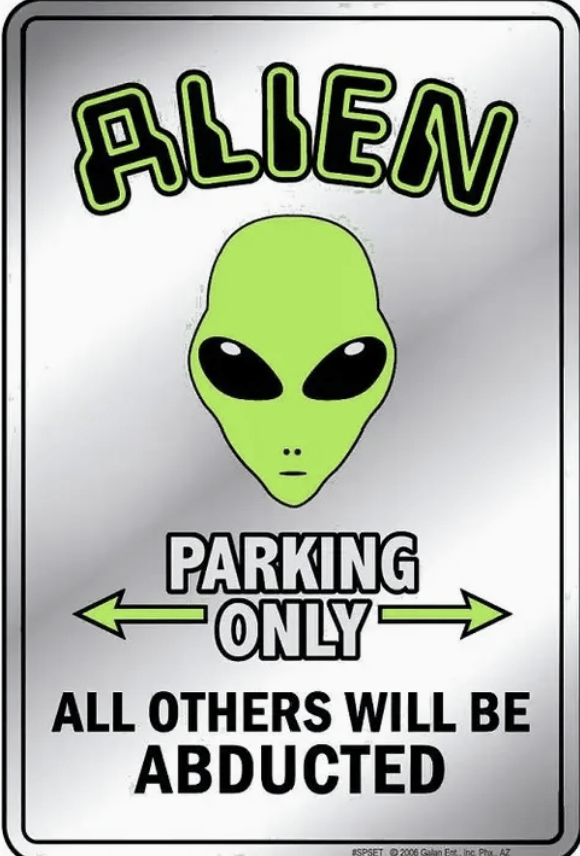 Alien sign (no online sales)