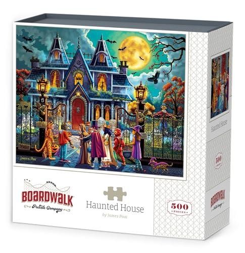 Boardwalk Puzzle Company Jigsaw Puzzle, Haunted House, 500 Piece