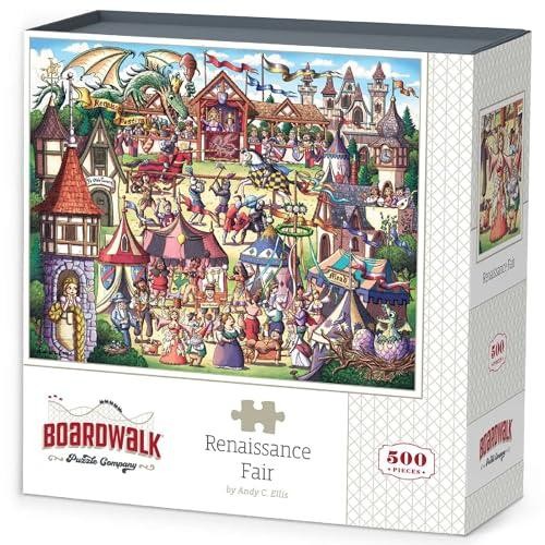 Boardwalk Puzzle Company Jigsaw Puzzle, Renaissance Fair, 500 Piece