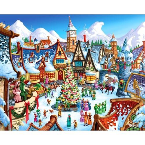 Boardwalk Puzzle Company Jigsaw Puzzle, Christmas Village
