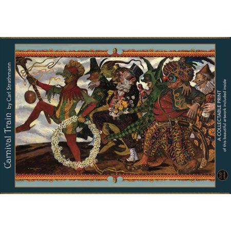 Art & Fable, Carnival Parade by Carl Strathmann, 500 Piece Fine Artwork Premium Adult Jigsaw Puzzle