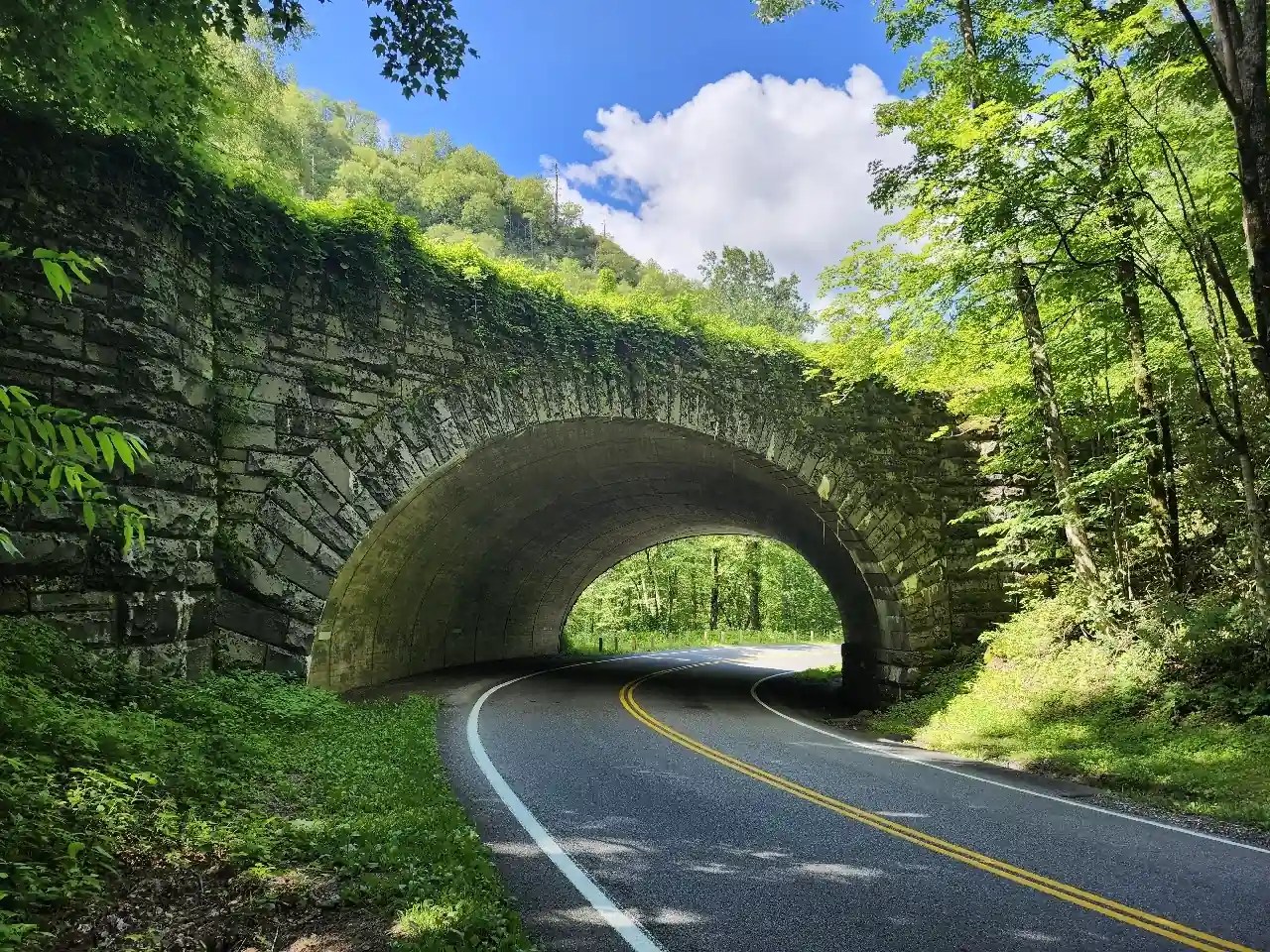 The historic Loop Bridge tunnel on Newfound Gap Road in the Smokies. Photo: Courtesy U.S. National Parks