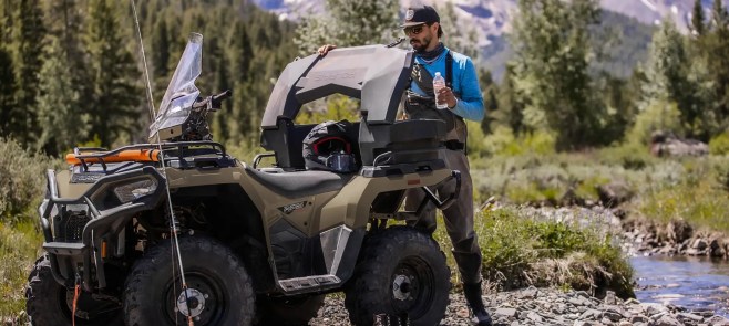 Utility ATVs at work