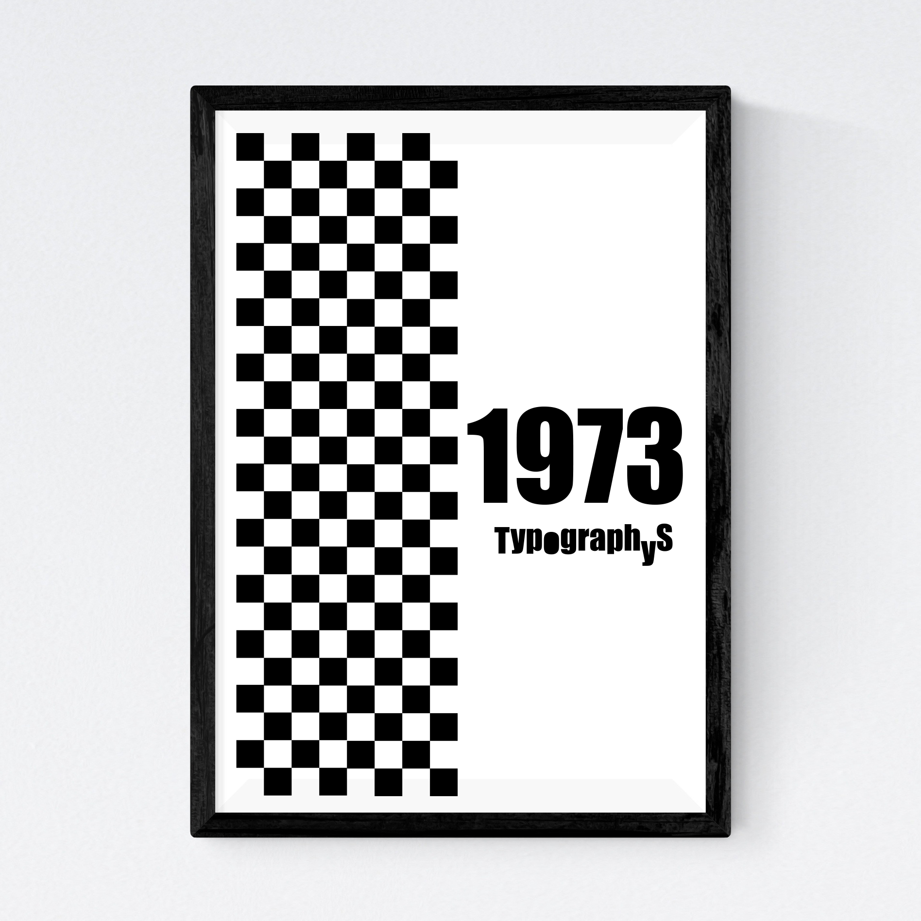 【約60cm】TYPOGRAPHYS アートポスター（大型A2サイズ）1973 TYPOGRAPHYS ポスター T0001-1973BK（A4サイズ） | OFFSHOT