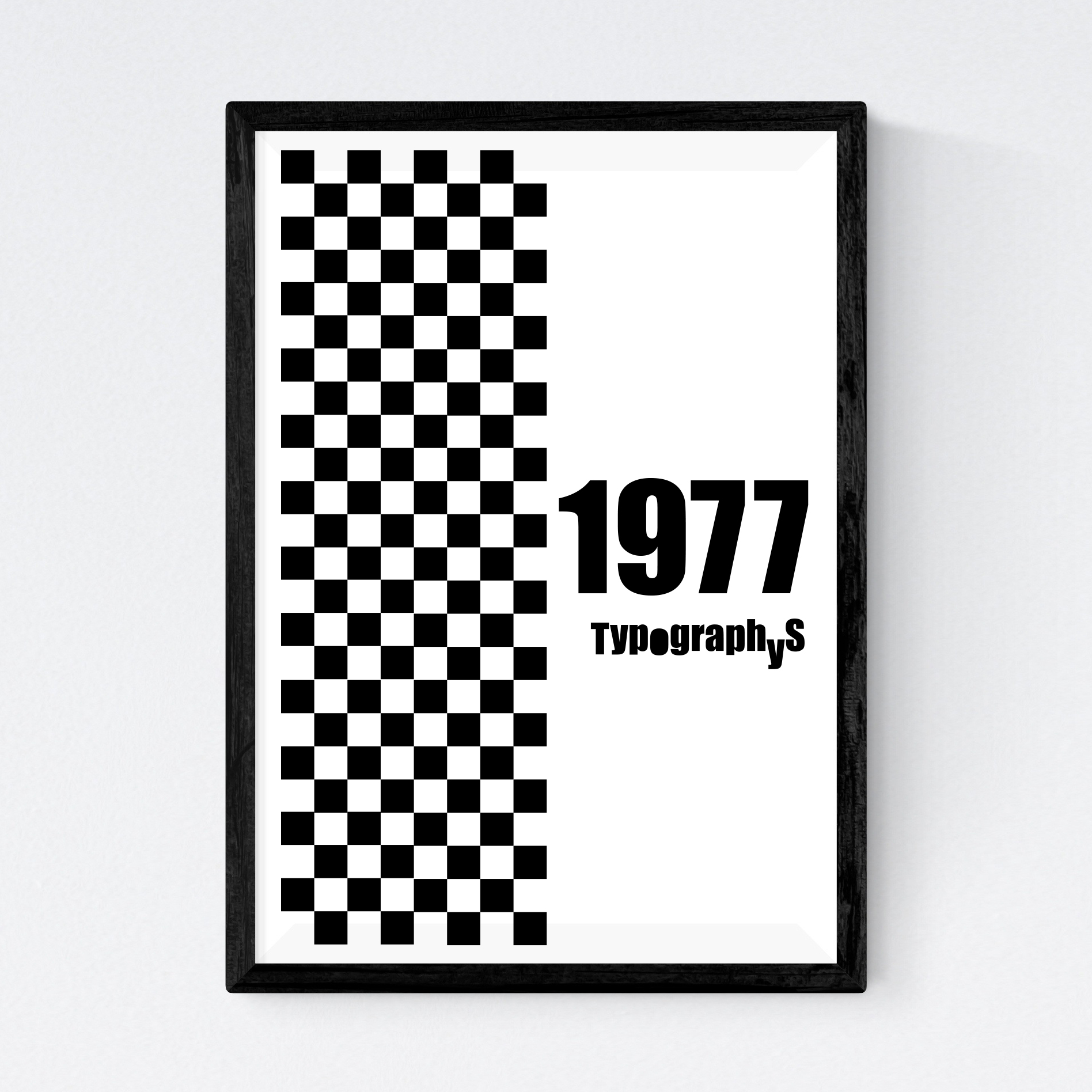 TYPOGRAPHYS ポスター T0001-1977BK（A4サイズ） | OFFSHOT