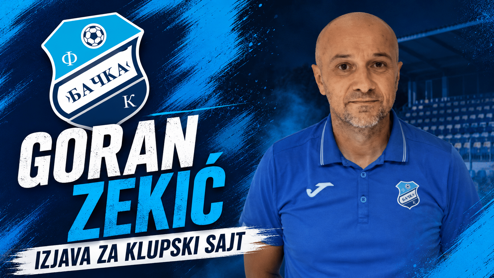 Goran Zekić postavio jasan cilj Bačkoj: „Na našem terenu sve sem tri boda je neuspeh“