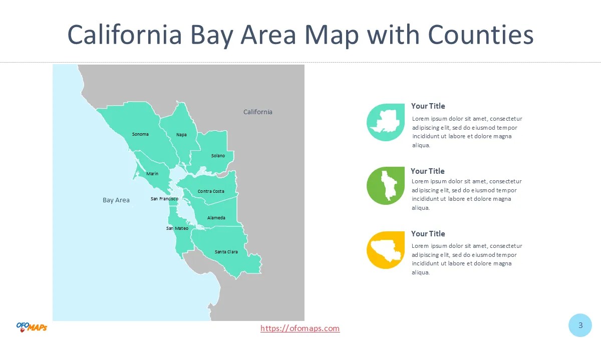 California Bay Area Map OFO Maps Bay Area Map 3 