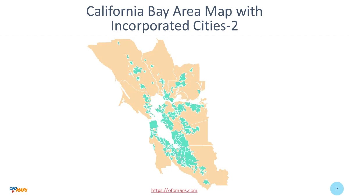 California Bay Area Map OFO Maps Bay Area Map 7 