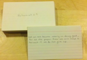 Fronts and Backs of Scripture Cards