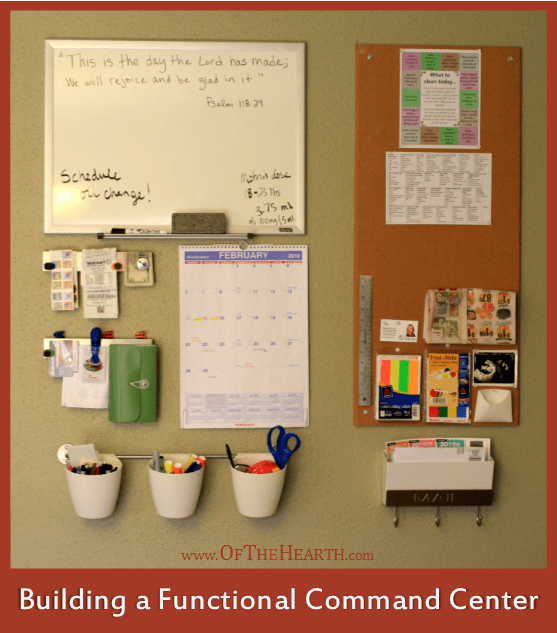 Building a Functional Command Center | Is disorganization plaguing your family? Streamline everything with the help of a home command center! Find ideas and tips for creating one here.