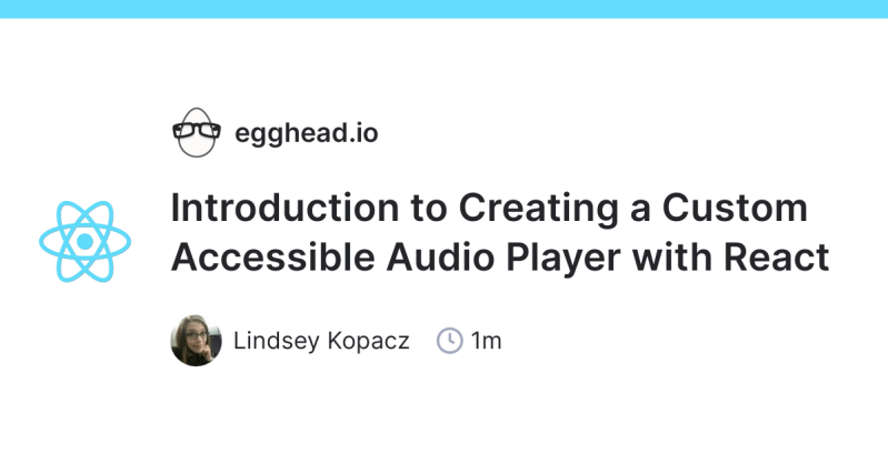 Create An Accessible Audio Player With The Html Media Element And React Egghead Io - Modern Full HD Ocean Images | Free Download