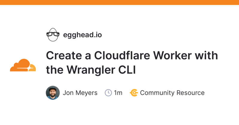 Install And Configure The Cloudflare Workers Cli Wrangler Egghead Io - Premium Landscape Pattern Gallery - Mobile