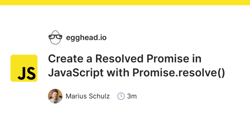 Manually Settle A Promise Using Promise Withresolvers Egghead Io - Best Gradient Patterns in High Resolution