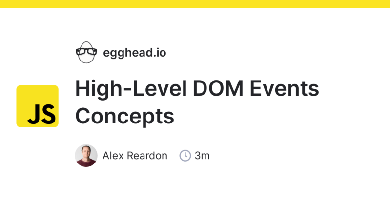 Introduction To The Dom Events Course Egghead Io - Best Space Wallpapers in Desktop