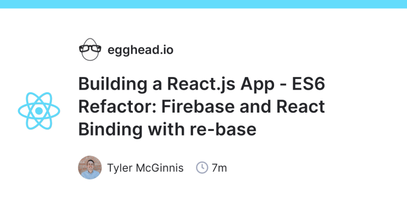 Building A React Js App Using Reactfire To Add Data Persistence Egghead Io - Retina Colorful Patterns for Desktop