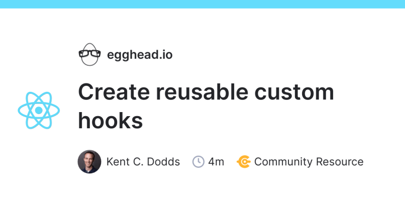 Extract React Query Usequery Into Custom Hooks Egghead Io - Amazing Space Background - HD