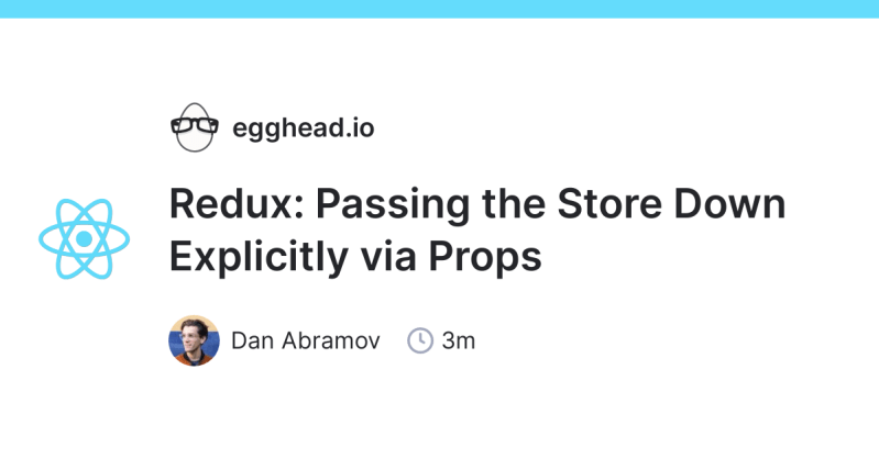 Redux Passing The Store Down With From React Redux Egghead Io - Premium Ocean Art Gallery - Ultra HD