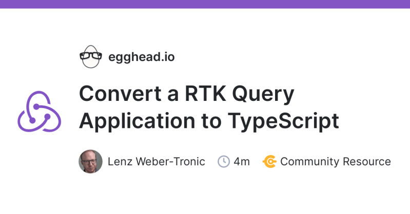 Rtk Query Basics Query Endpoints Data Flow And Typescript Egghead Io - Vintage Texture Collection - Full HD Quality