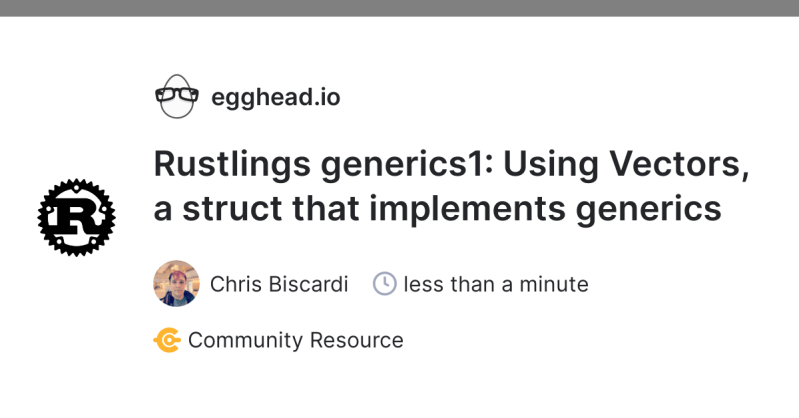 Rustlings Generics1 Rs Issue54 Generics In Rust By John Philip - Ultra HD Abstract Background - Desktop