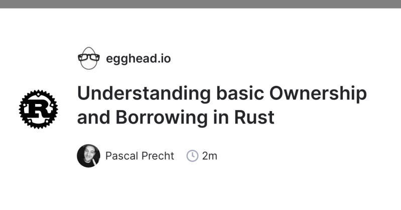 Emmanuel Okoro On Linkedin Rust Compiler Documentation Ownership Borrowing Reference Rust - Desktop Colorful Images for Desktop