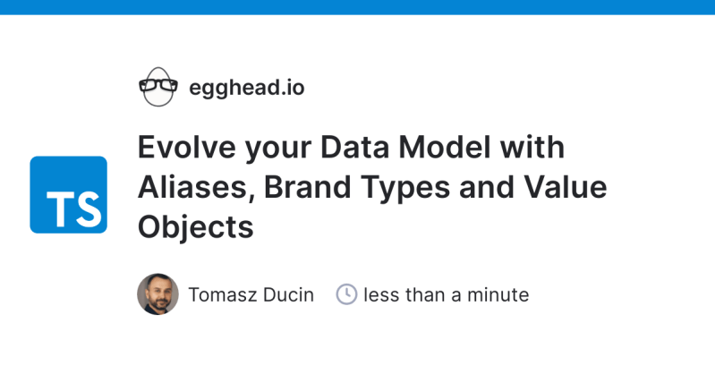 Domain Data Modeling Using Typescript Aliases Brand Types And Value Objects Egghead Io - Creative Nature Design - High Resolution