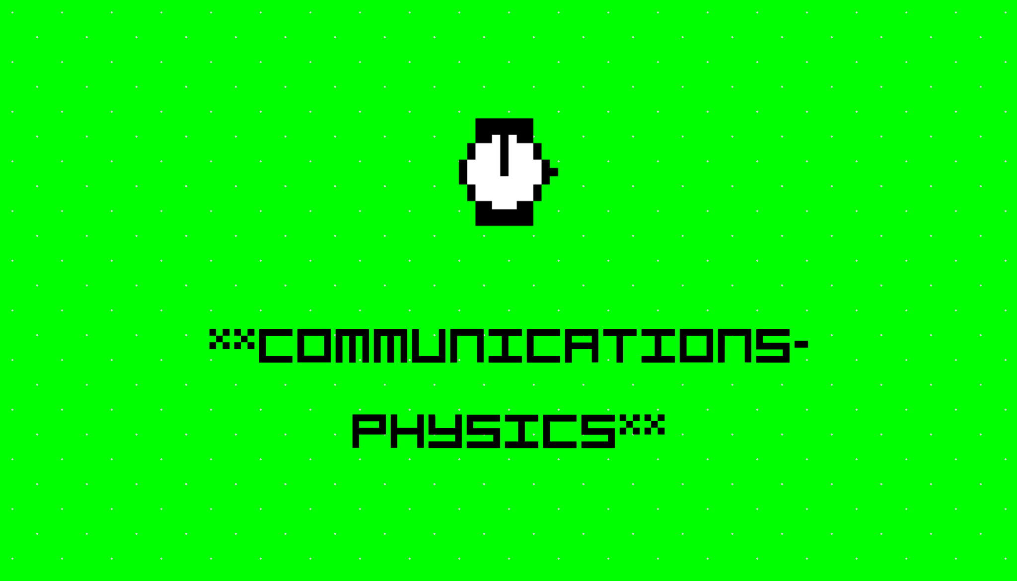 Communications In Physics - High Resolution Nature Designs for Desktop