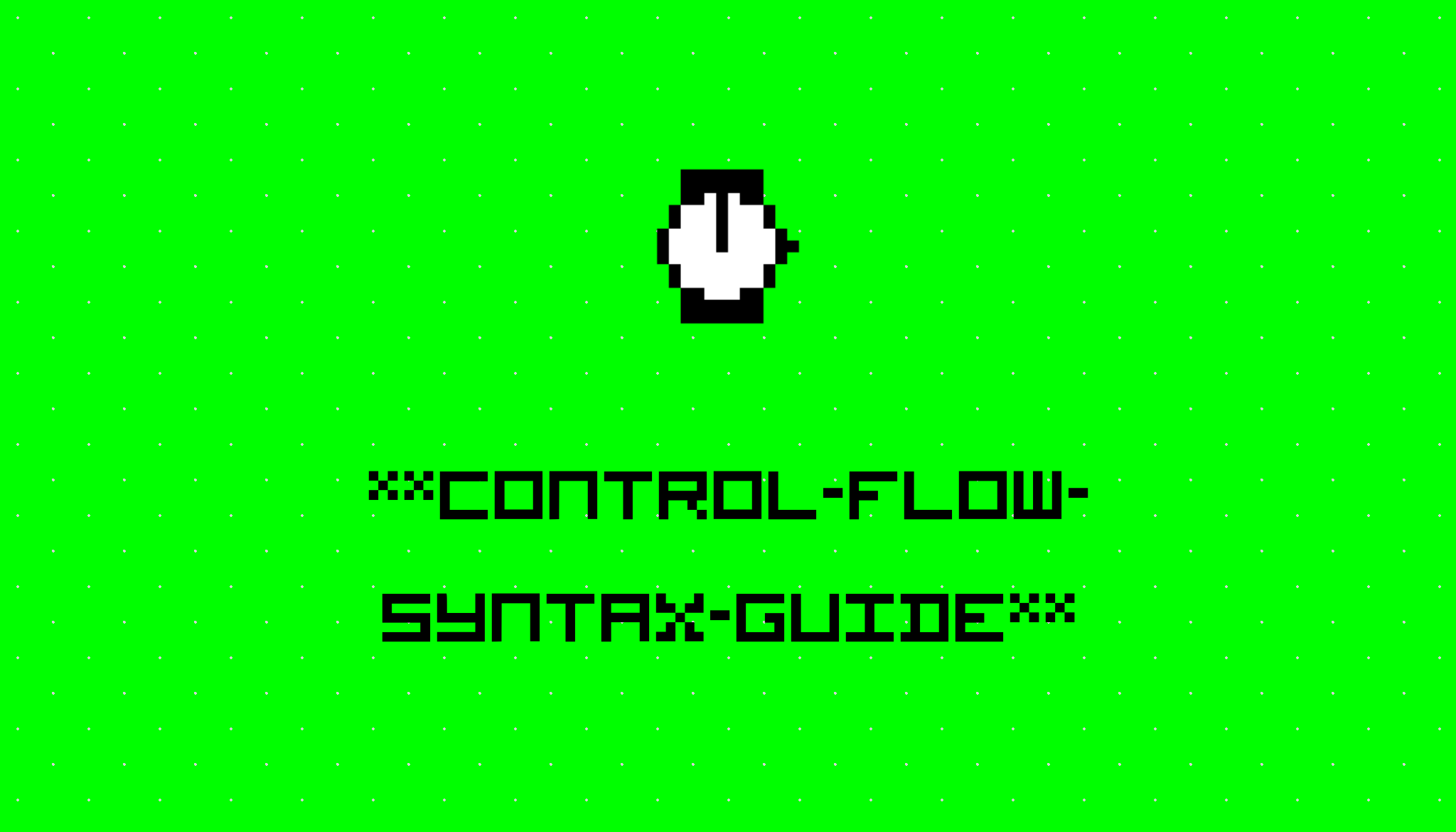 Prefer Control Flow Syntax Add New Rule To Support The New Control - Premium Abstract Image Gallery - 4K