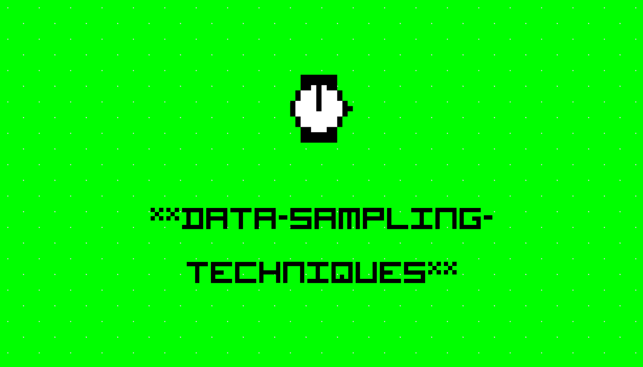 Data Sampling Techniques Uses - Premium Colorful Art Gallery - Ultra HD