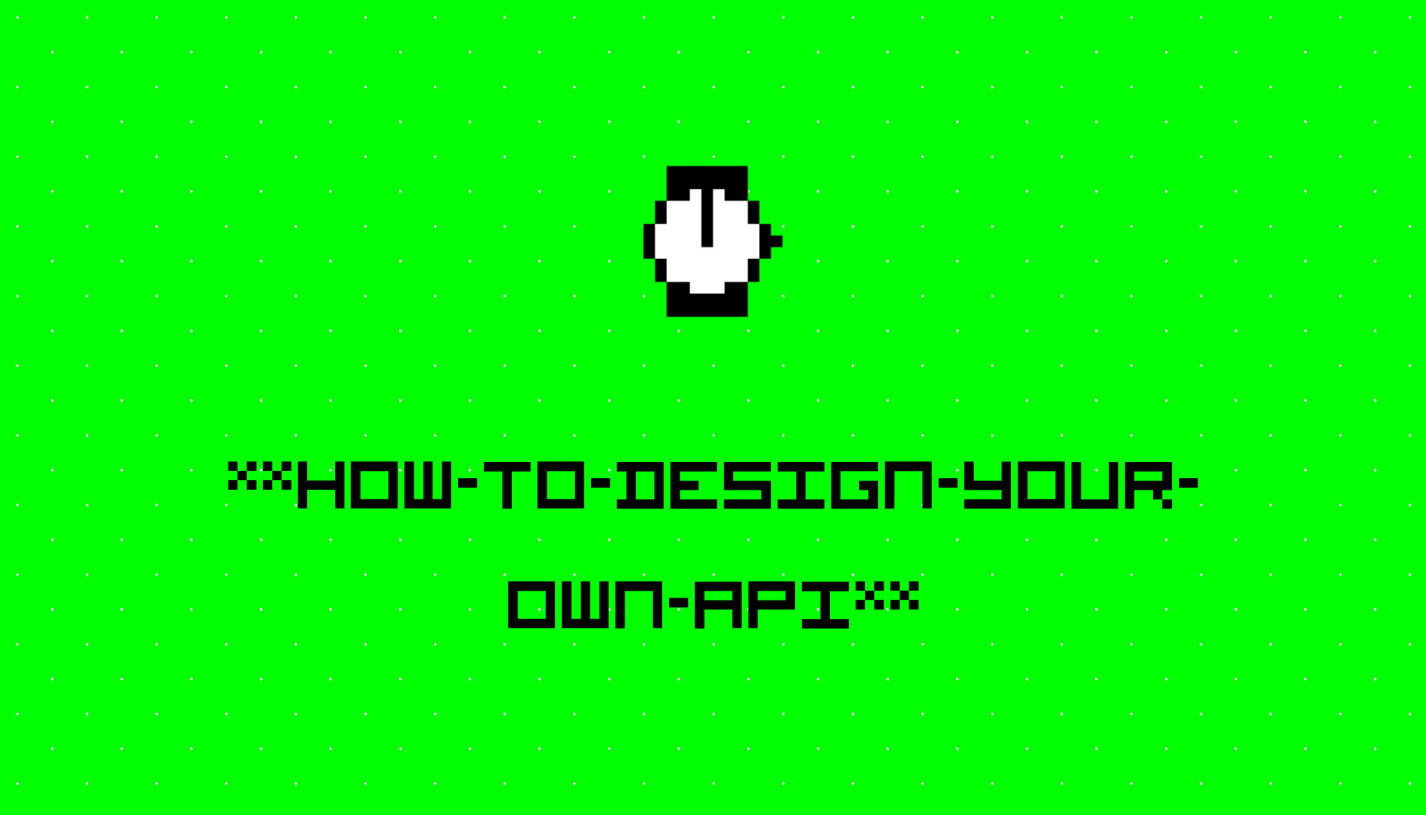 Designing Your Own Api - Classic Space Wallpaper - HD