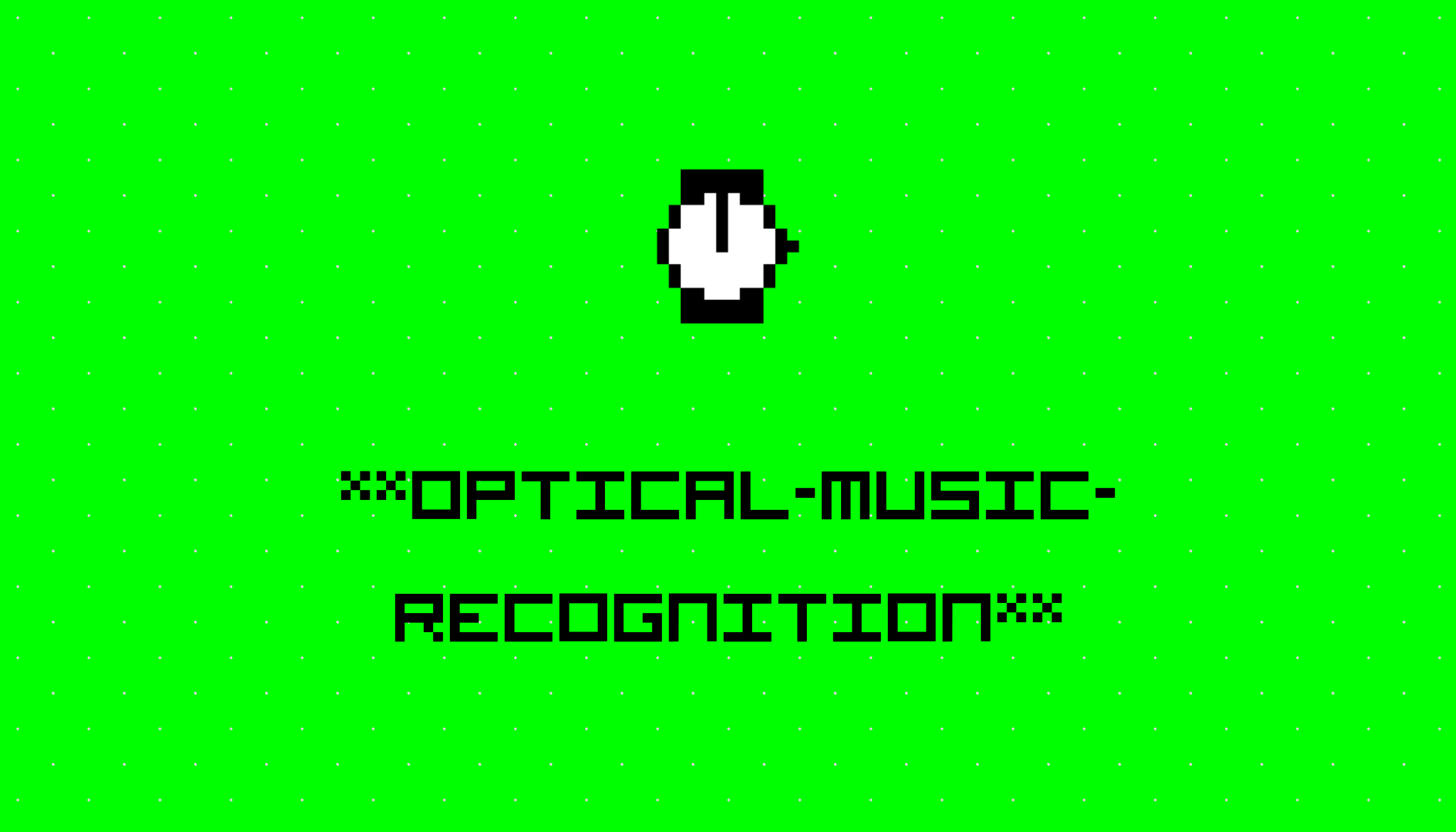 Optical Music Recognition Application - Best Minimal Patterns in HD