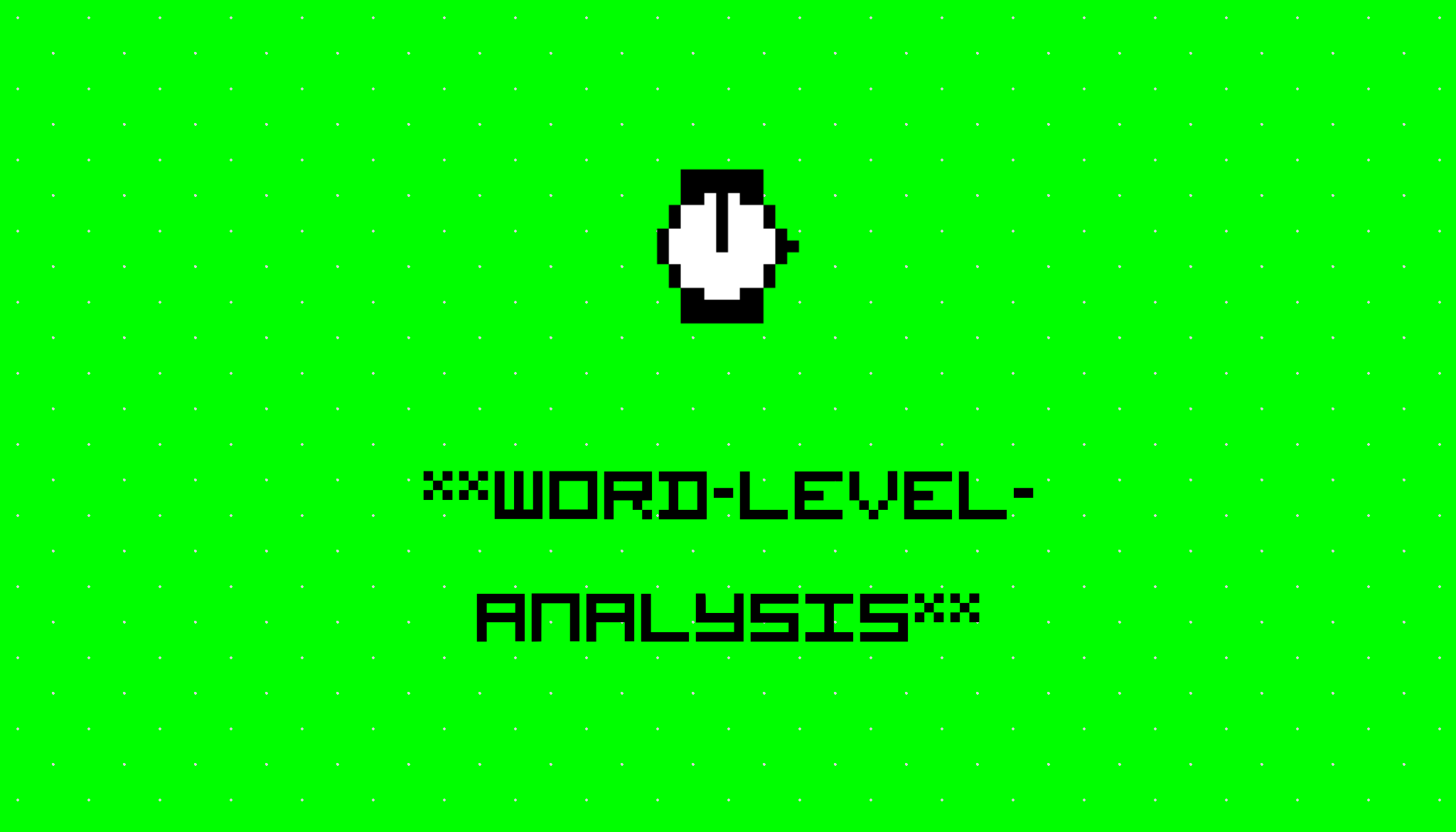 Word Level Analysis Pdf - Space Arts - Ultra HD Ultra HD Collection
