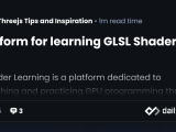 Platform For Learning Glsl Shaders Daily Dev