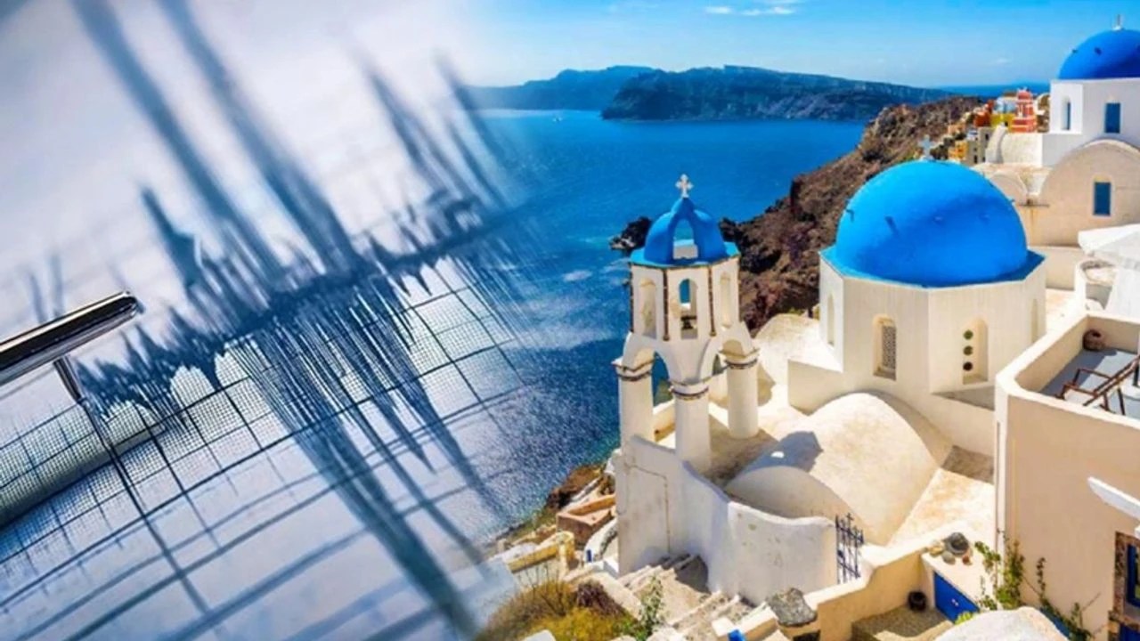 Ege Denizi’ndeki sismik hareketlilik nedeniyle yaklaşık 9 bin kişinin Santorini Adası‘ndan
