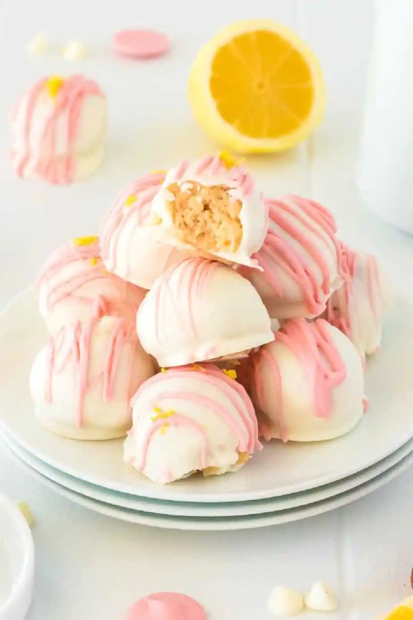 Strawberry-Lemonade-Truffles-Stack-bite