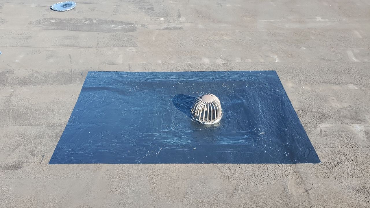 roof drain after