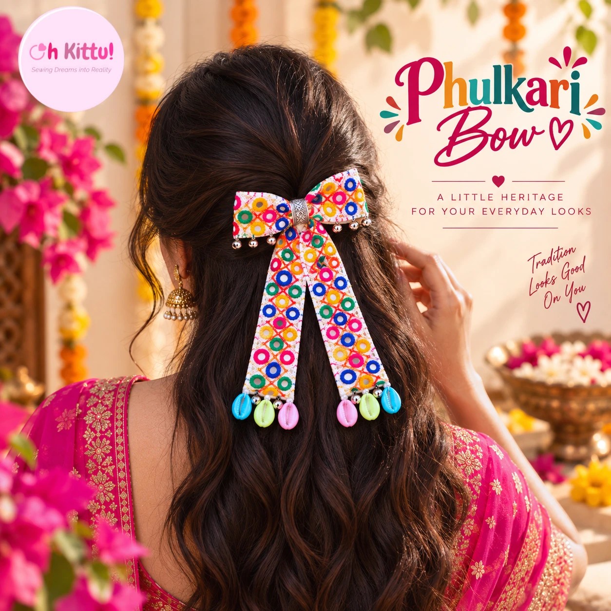 phulkari bow
