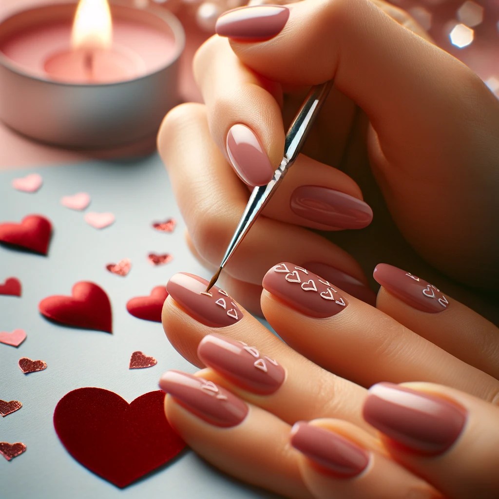 Love at your fingertips: a step-by-step guide to valentine's day nail