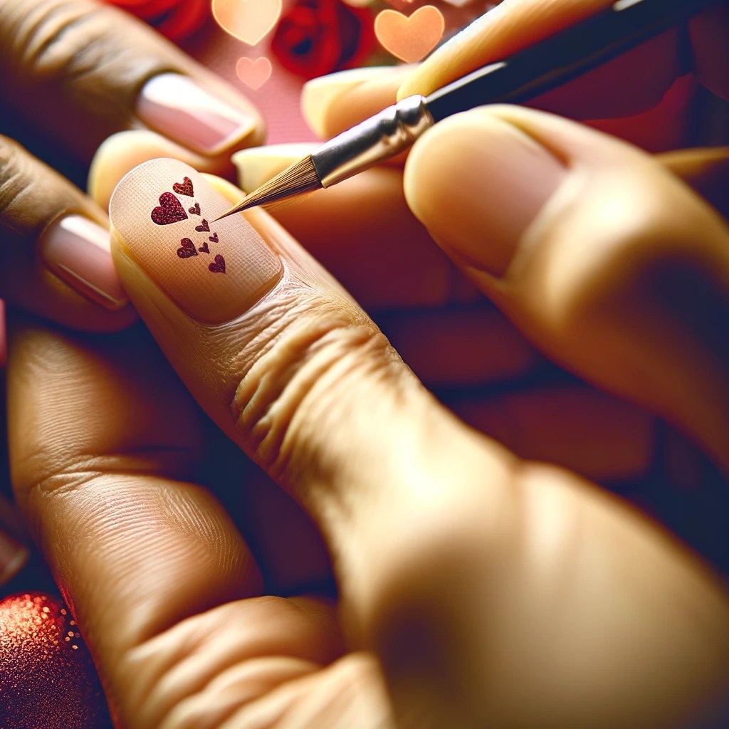 Love at your fingertips: a step-by-step guide to valentine's day nail