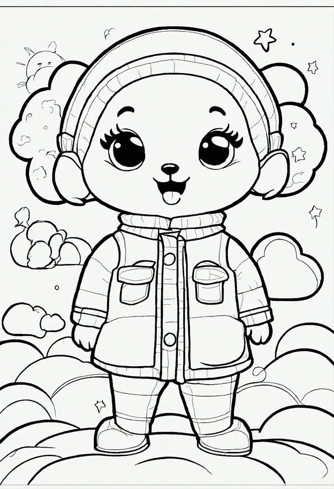 Choco Rainbow Ruby Coloring Pages - HD Minimal Images for Desktop