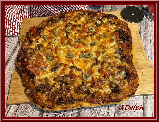 Pizza bœuf haché et cheddar