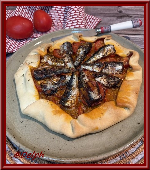 Tarte à la tomate et sardines