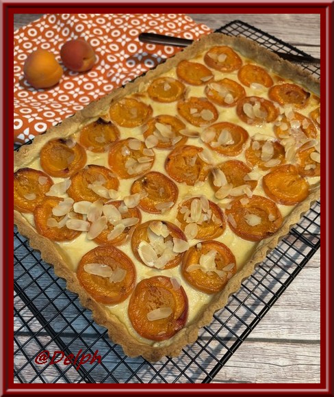 Tarte aux abricots et amande