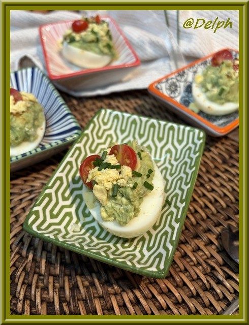 Œufs farcis au guacamole