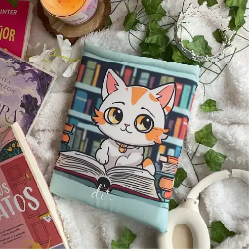 Funda "Gato lector"
