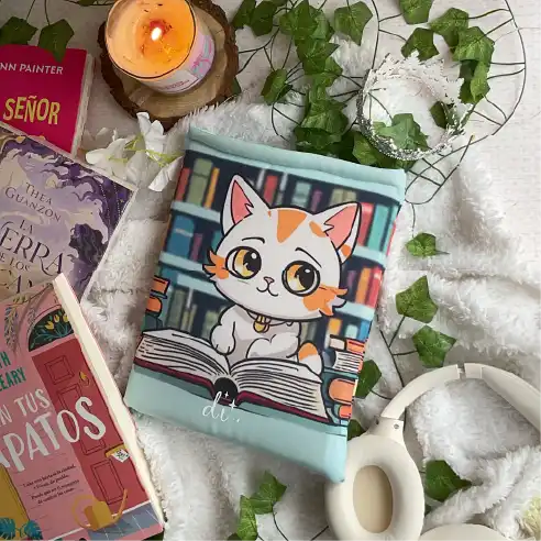 Funda "Gato lector"