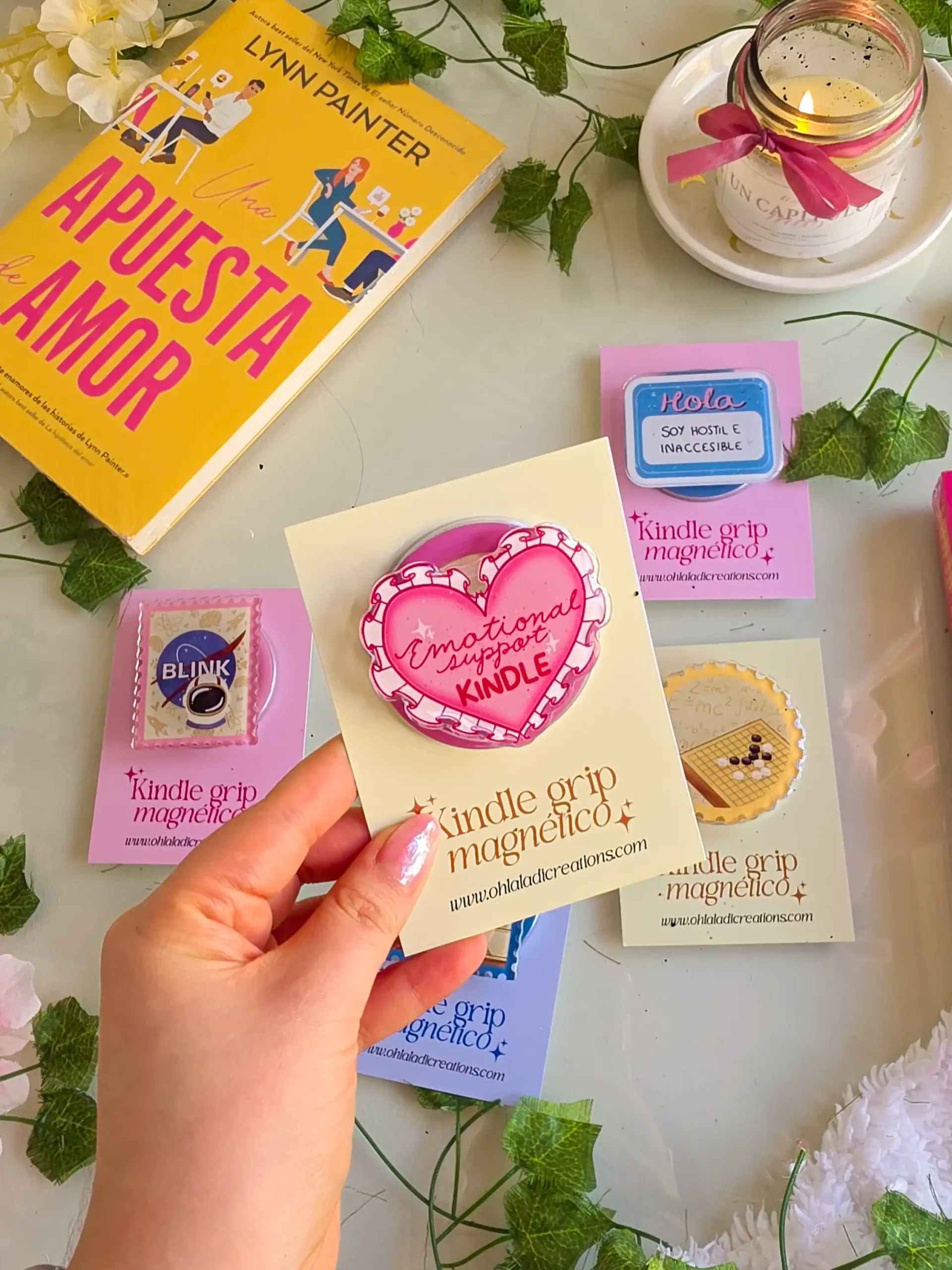 Popsocket "Emotional Support Kindle"