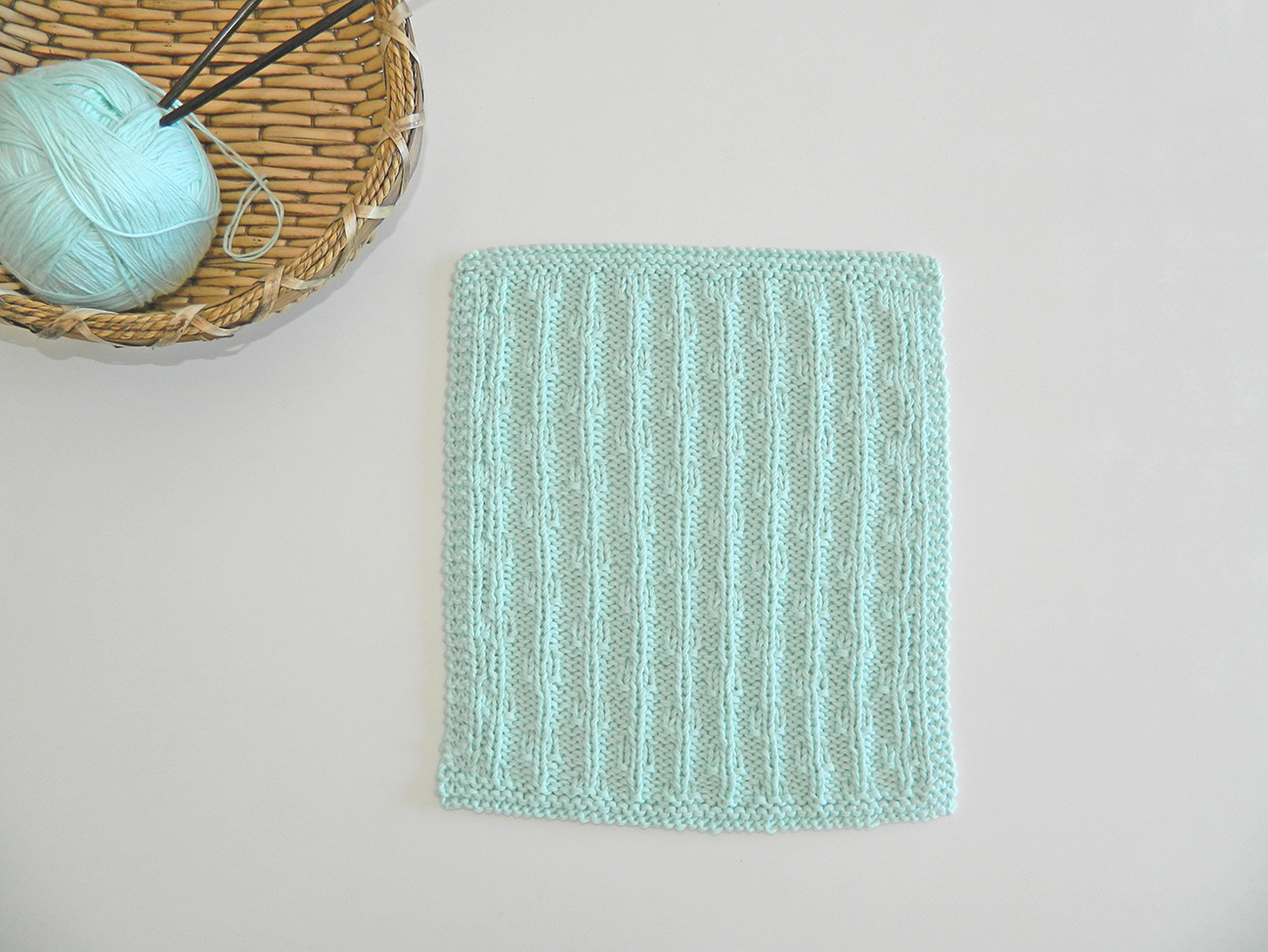 chains dishcloth knitting pattern